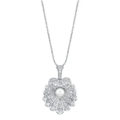 Hot DIAMOND OYSTER AND PEARL NECKLACE Pendants