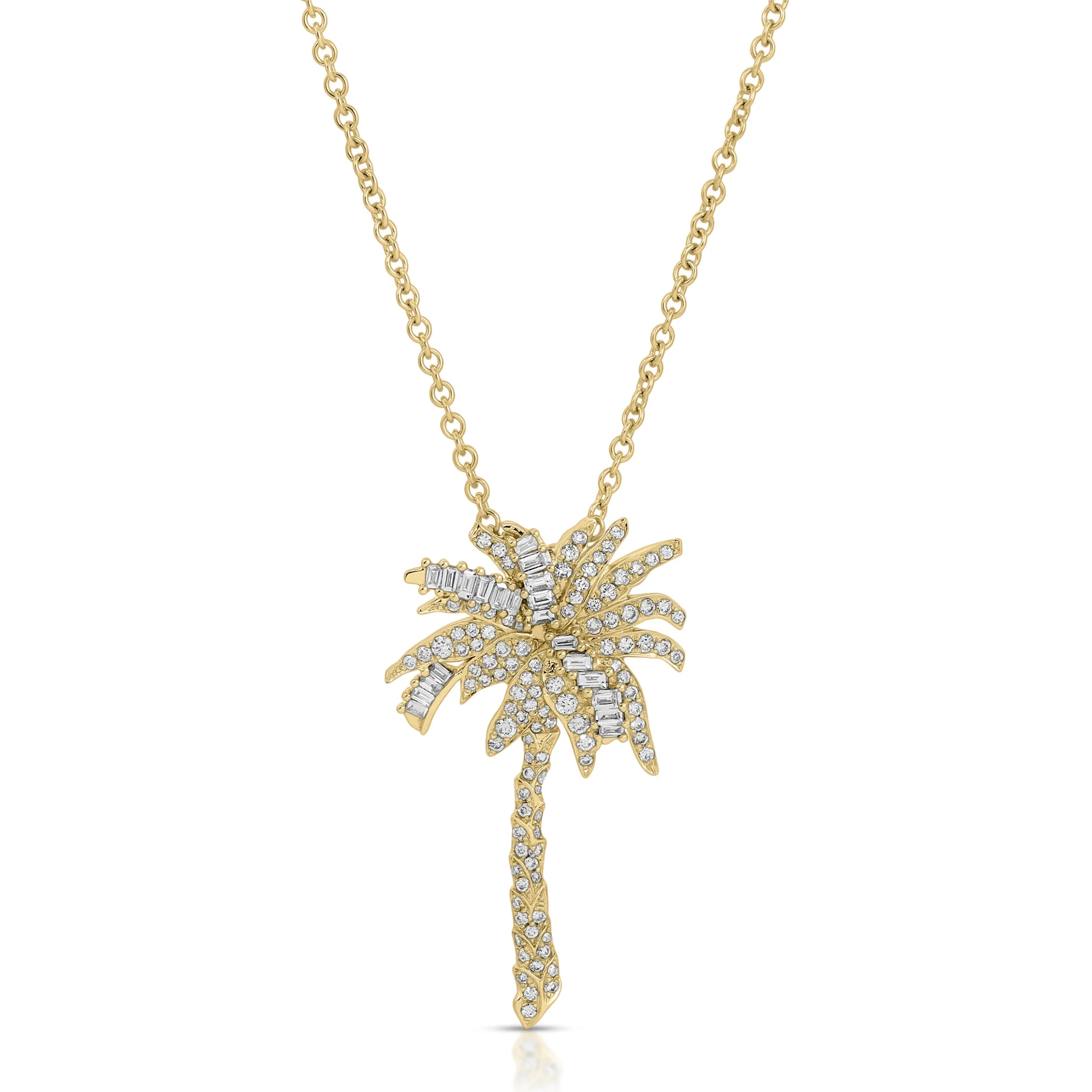Discount DIAMOND PALM TREE PENDANT Pendants