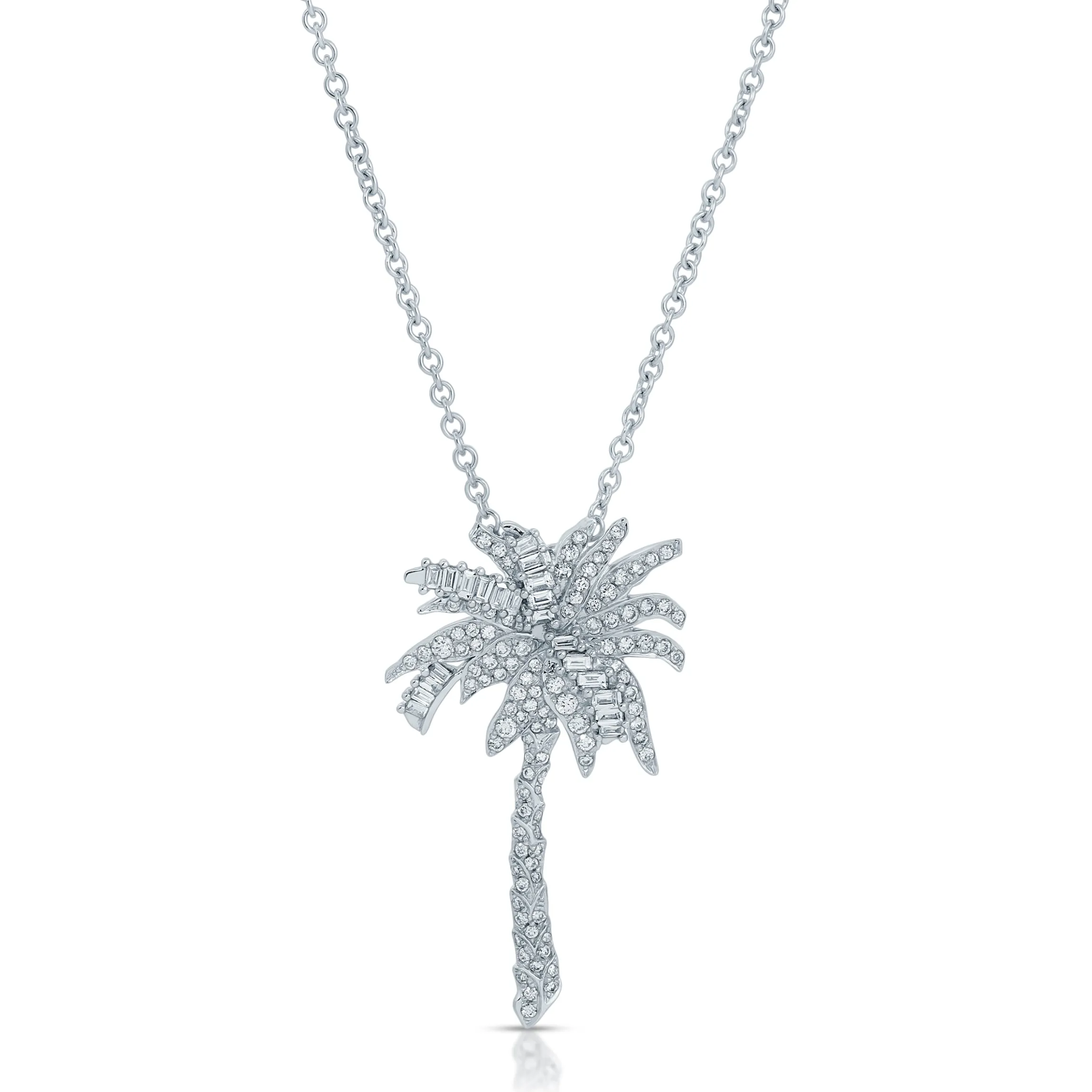 Discount DIAMOND PALM TREE PENDANT Pendants