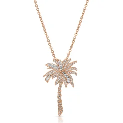 Discount DIAMOND PALM TREE PENDANT Pendants