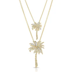 Discount DIAMOND PALM TREE PENDANT Pendants