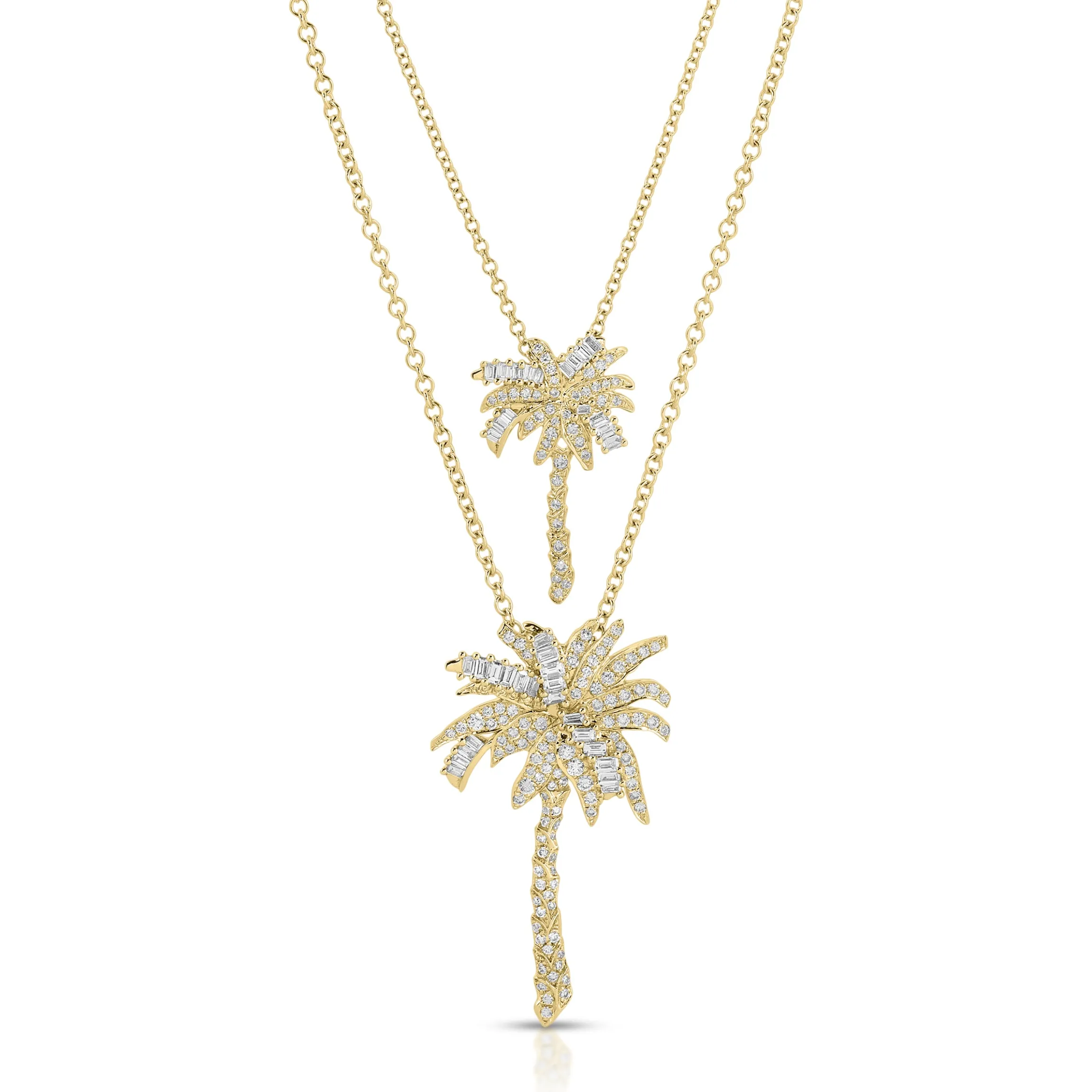 Discount DIAMOND PALM TREE PENDANT Pendants