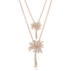 Discount DIAMOND PALM TREE PENDANT Pendants