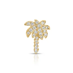 Sale DIAMOND PALM TREE STUDS Leaf