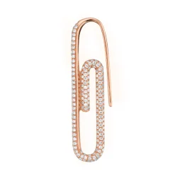 Cheap DIAMOND PAPER CLIP EARRING Safety Pins & Clips