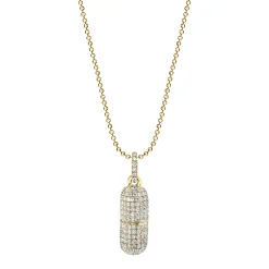 Flash Sale DIAMOND PILL NECKLACE Pendants