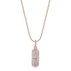 Flash Sale DIAMOND PILL NECKLACE Pendants