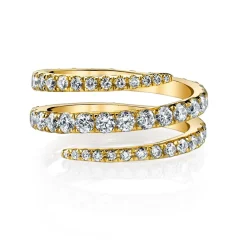 Hot DIAMOND PINKY COIL RING Pinky|Coil