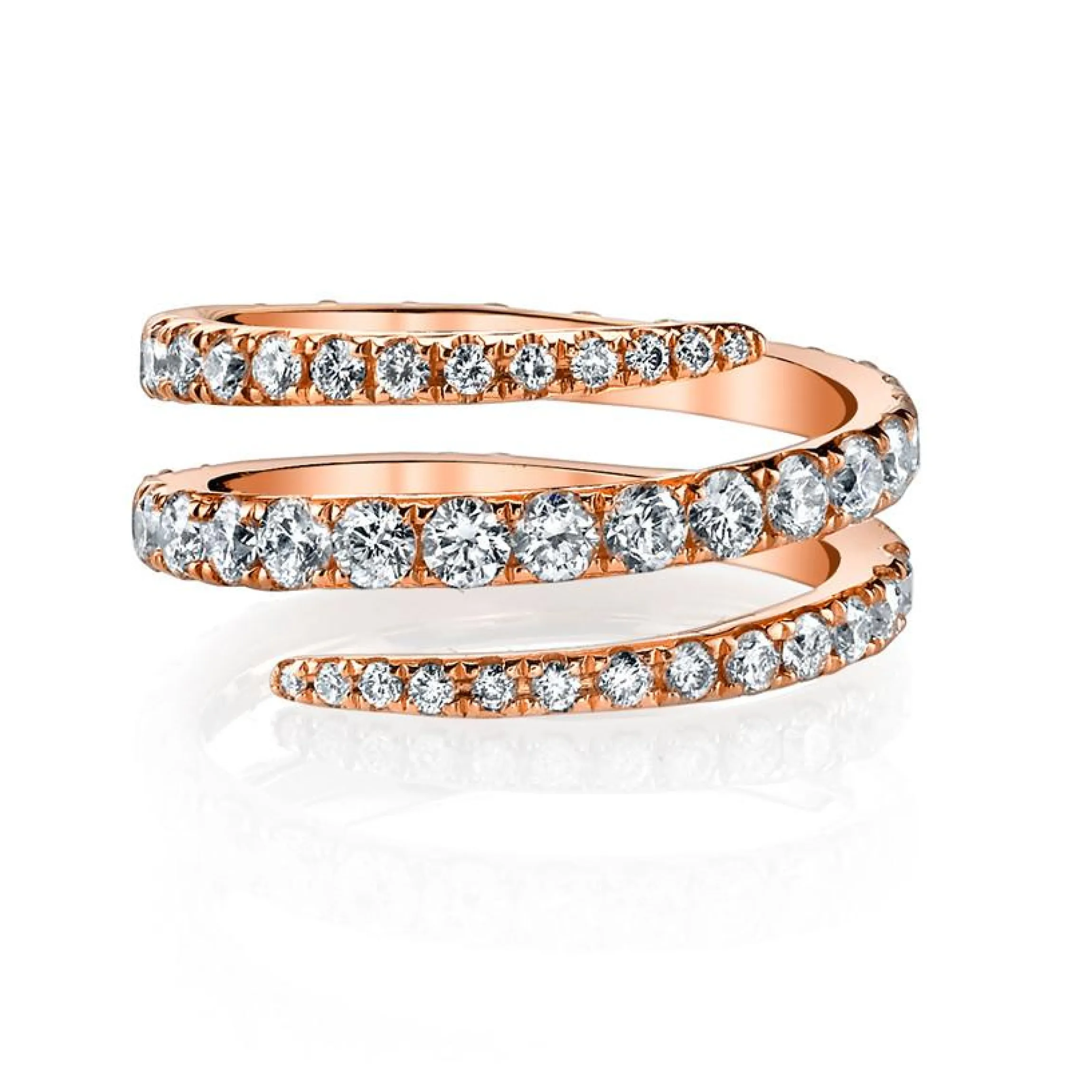 Hot DIAMOND PINKY COIL RING Pinky|Coil