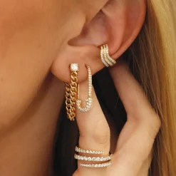 Hot DIAMOND PINKY COIL RING Pinky|Coil