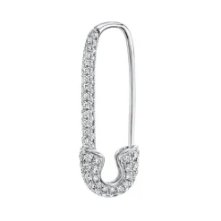 Sale DIAMOND SAFETY PIN EARRING Safety Pins & Clips