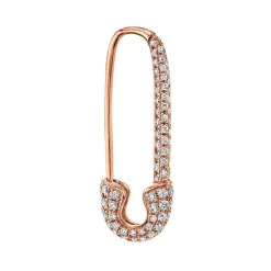 Sale DIAMOND SAFETY PIN EARRING Safety Pins & Clips