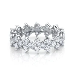 Cheap DIAMOND TRIANGLE ETERNITY BAND Eternity|Stacking