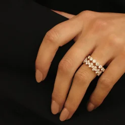 Cheap DIAMOND TRIANGLE ETERNITY BAND Eternity|Stacking