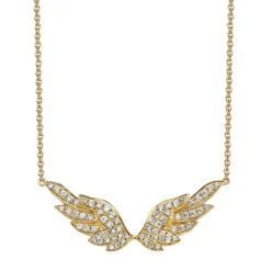 New DIAMOND WING NECKLACE Pendants