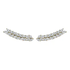Sale DOUBLE ROW MARQUISE DIAMOND FLOATING EARRINGS Floating
