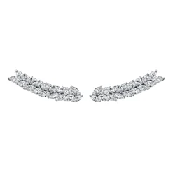 Sale DOUBLE ROW MARQUISE DIAMOND FLOATING EARRINGS Floating