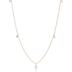 Cheap DRILLED DIAMOND NECKLACE One Of A Kind