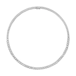 Shop EMERALD CUT BEZEL DIAMOND CHOKER Chokers