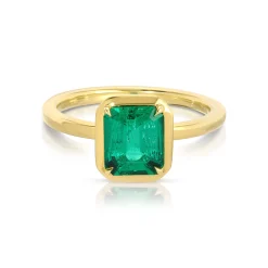 Flash Sale EMERALD CUT COLOMBIAN EMERALD RING One Of A Kind
