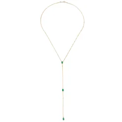 Discount EMERALD PEAR LARIAT Lariats