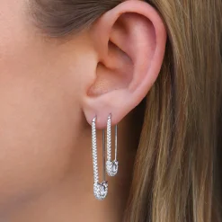 Hot EXTRA LARGE DIAMOND SAFETY PIN Safety Pins & Clips