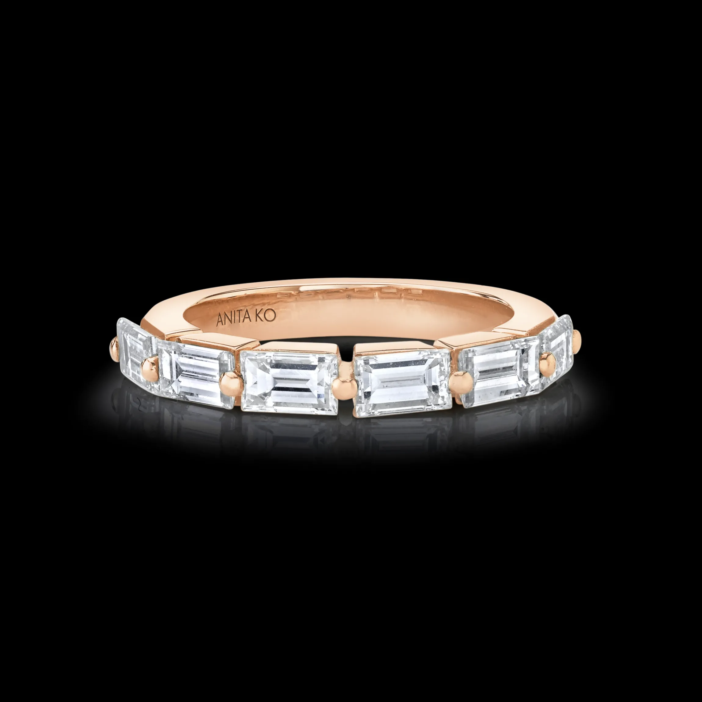 Best FLOATING BAGUETTE DIAMOND RING Stacking