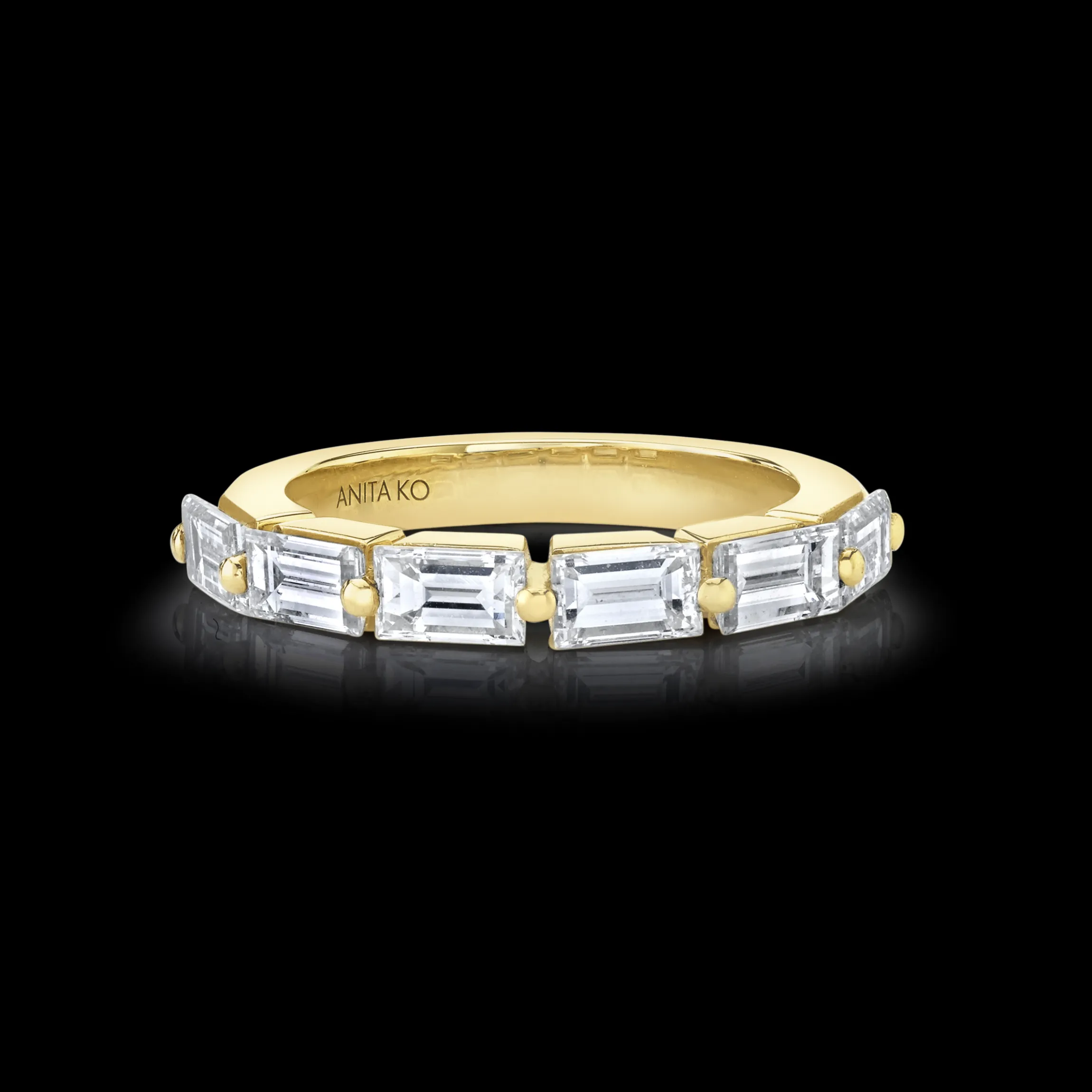 Best FLOATING BAGUETTE DIAMOND RING Stacking