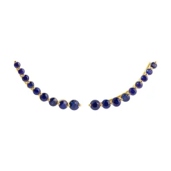 New FLOATING BLUE SAPPHIRE EARRING Floating