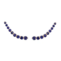 New FLOATING BLUE SAPPHIRE EARRING Floating