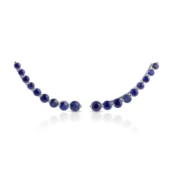 New FLOATING BLUE SAPPHIRE EARRING Floating
