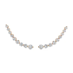 Hot FLOATING DIAMOND EARRING Floating