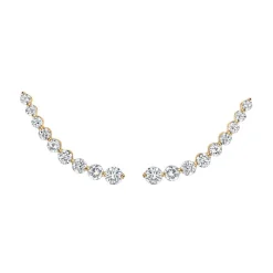 Hot FLOATING DIAMOND EARRING Floating