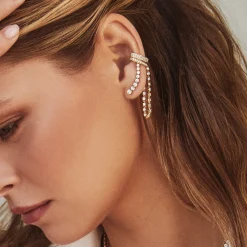 Hot FLOATING DIAMOND EARRING Floating