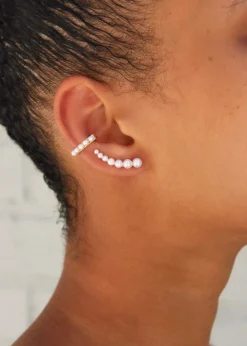 Best Sale FLOATING PEARL EARRING Floating