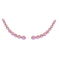 Store FLOATING PINK SAPPHIRE EARRING Floating