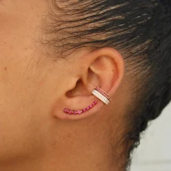 Best Sale FLOATING RUBY EARRING Floating
