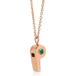 Outlet GOLD AND COLOMBIAN EMERALD WHISTLE Pendants