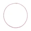 Hot GRADUATED PINK SAPPHIRE HEPBURN CHOKER One Of A Kind