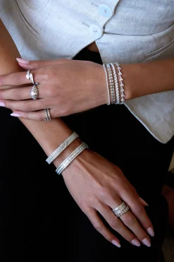 Store GRADUATED SIDEWAYS MARQUISE DIAMOND BRACELET Diamond Link