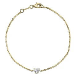 Online HEART SHAPE DIAMOND CHAIN BRACELET Chain Link