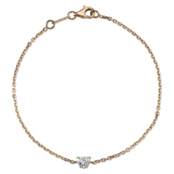Online HEART SHAPE DIAMOND CHAIN BRACELET Chain Link