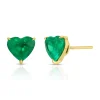 Best Sale HEART SHAPE EMERALD STUDS 3.32 One Of A Kind