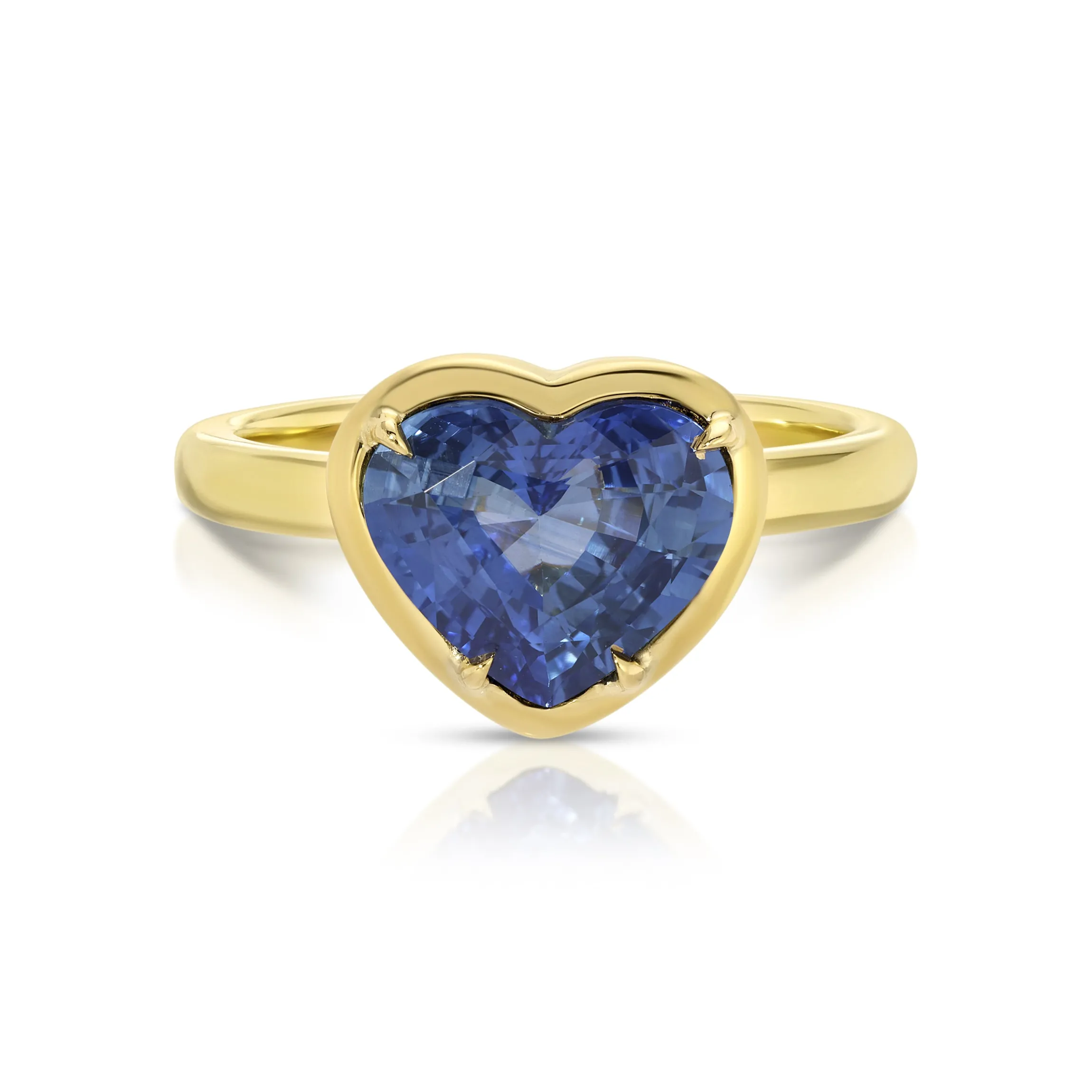 Flash Sale HEART SHAPED BLUE SAPPHIRE RING One Of A Kind