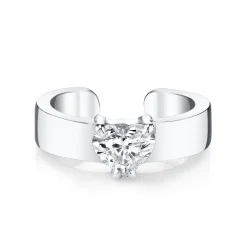 Best HEART SHAPED DIAMOND EAR CUFF Ear Cuffs
