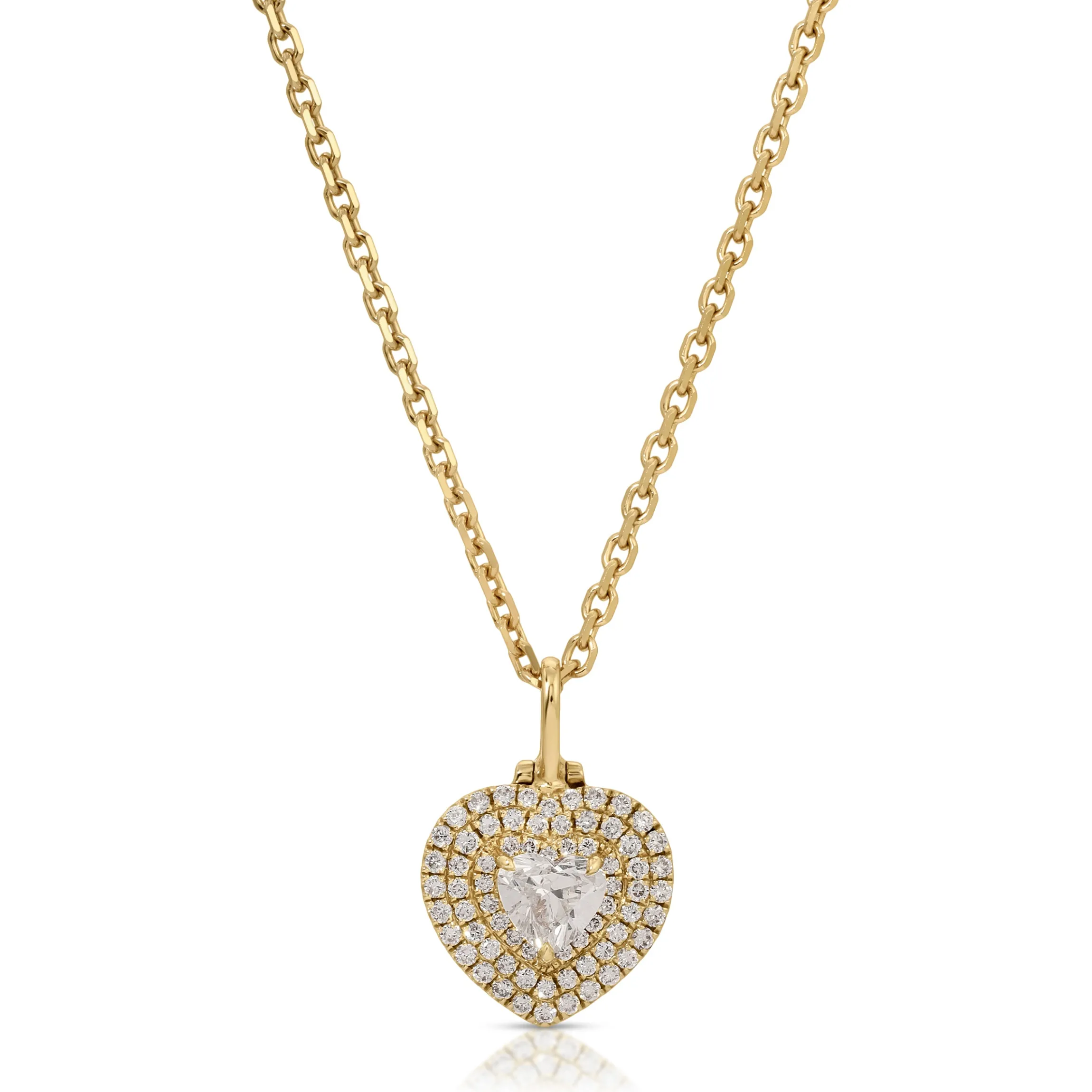 Best Sale HEART SHAPED DIAMOND LOULOU LOCKET Pendants