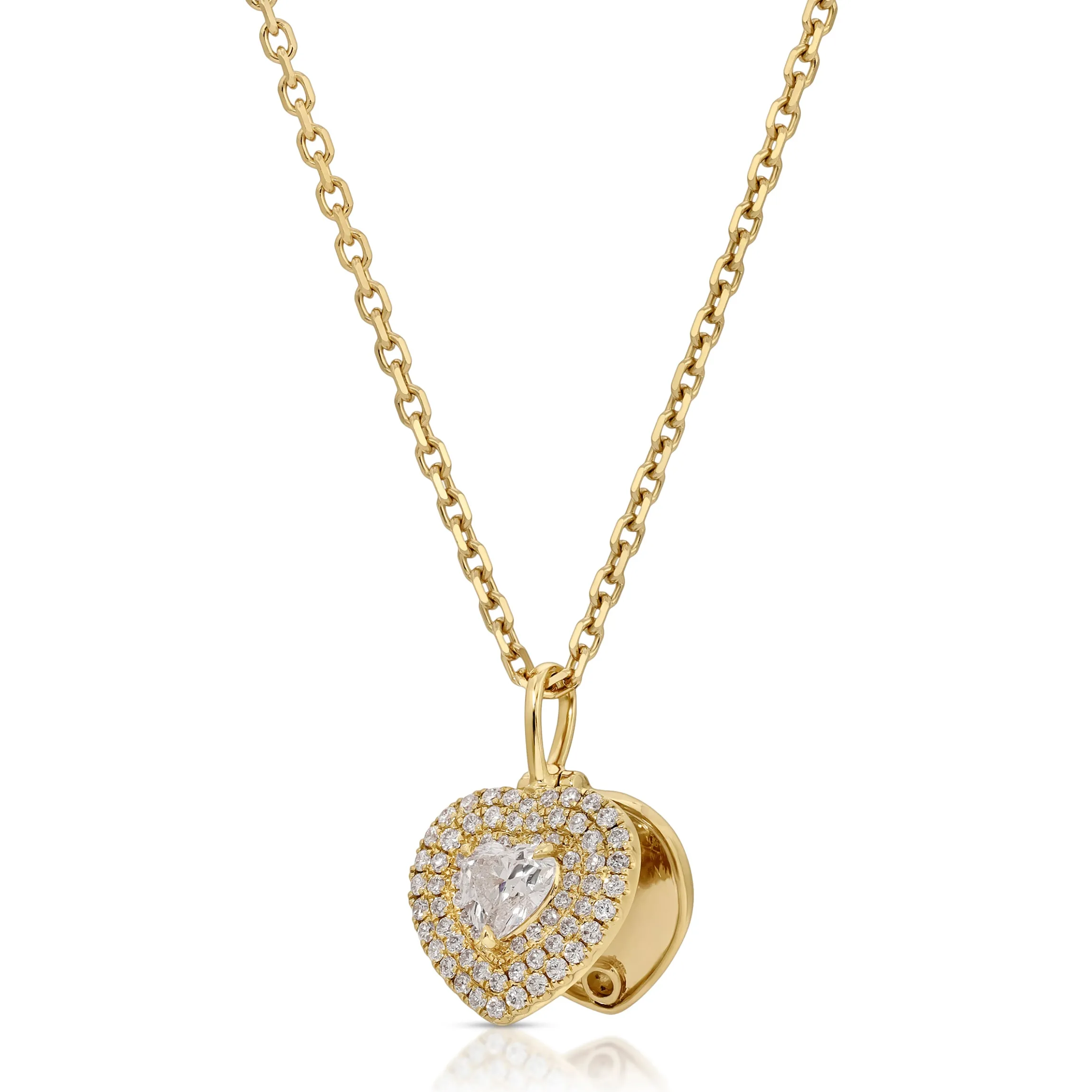 Best Sale HEART SHAPED DIAMOND LOULOU LOCKET Pendants