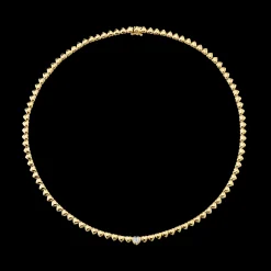 Discount HEART WITH BEZELED DIAMOND CENTER NECKLACE Chokers