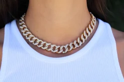 New HEMINGWAY DIAMOND CHAIN LINK CHOKER Chokers