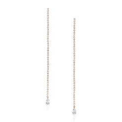 Flash Sale HEPBURN PEAR DIAMOND DROP EARRINGS Long